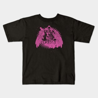 Trick or Treat? - Neon Purple Kids T-Shirt